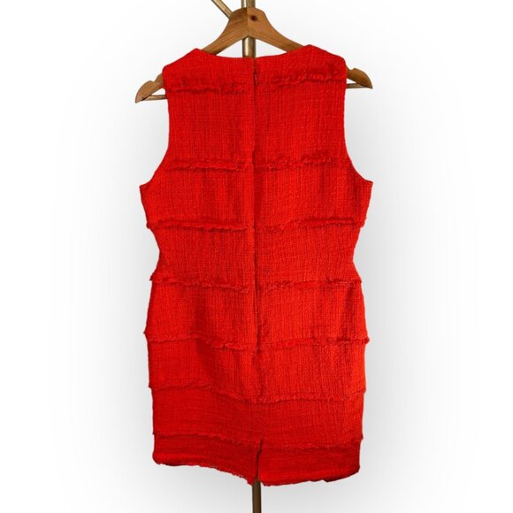 J. Crew Red Halter Sheath Midi Dress - Picture 3 of 12